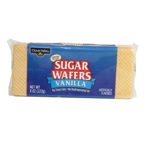 A Product Of Clover Valley Vanilla Sugar Wafers 8 Oz Pack Of 4