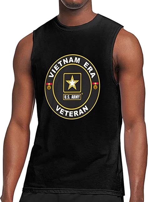 Us Army Vietnam Era Mens Classic Sleeveless T Shirtcrew Neck Cotton