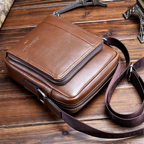 Casual Fashion Small Men Leather Cross Body Bags Male Shoulder