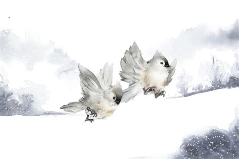 Hand Drawn Tufted Titmouse Birds Free Vector Illustration Rawpixel