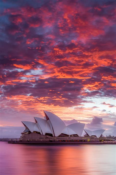 Sydney Australia Opera House Photo Beautiful Sunset At Etsy