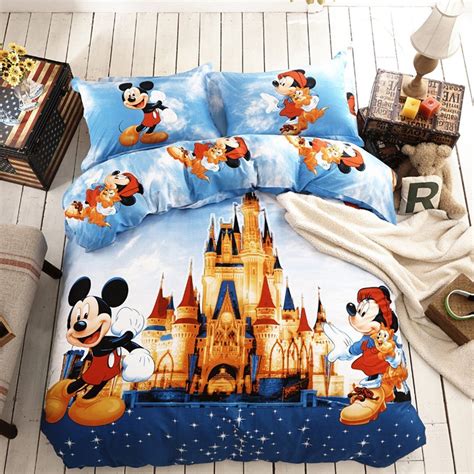 Limited time sale easy return. Disney Discovery- Queen Size Mickey Castle Bedding ...