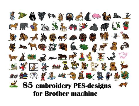 85 Pes Designs For Brother Embroidery Machine Etsy