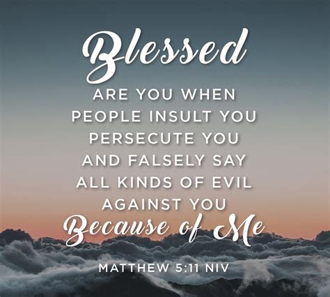 The Living — Matthew 511 12 Niv Blessed Are You When