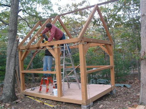 Post And Beam Cabins Small Timber Frame Cabin Plans Diy