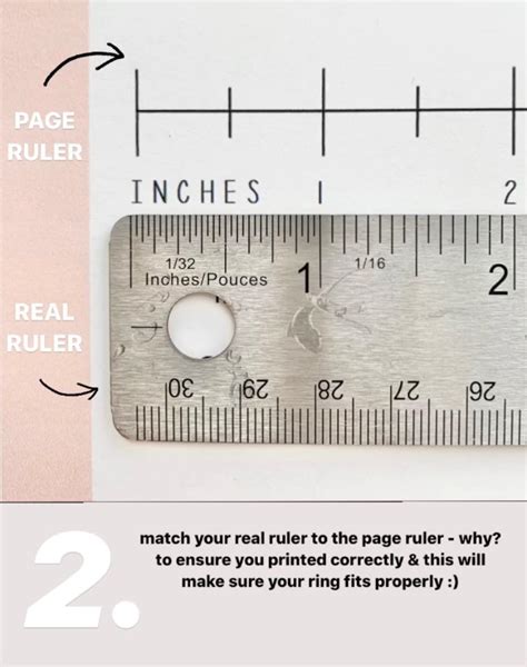 Printable Ring Size Chart Ruler