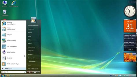 Windows Xp Completely Transformed Into Windows Vista Youtube