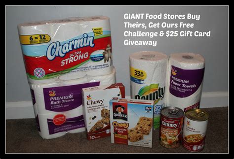 Giant gift cards are delivered digitally via email. GIANT Food Stores Buy Theirs, Get Ours Free Challenge & $25 Gift Card Giveaway