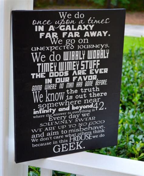 Extra Large 24x36 In This House We Do Geek Canvas