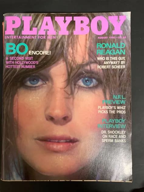 Vtg Reduced Playboy August 1980 Bk Issue Bo Derek Very Good 400