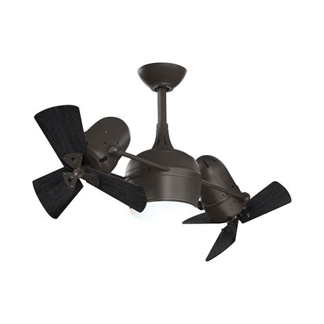 Dagny Indoor Outdoor Led Dual Ceiling Fantextured Bronzematte Black