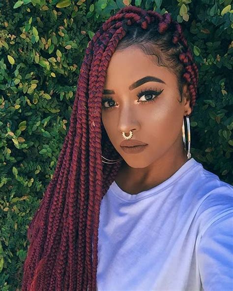 43 Pretty Box Braids With Color For Every Season Page 2