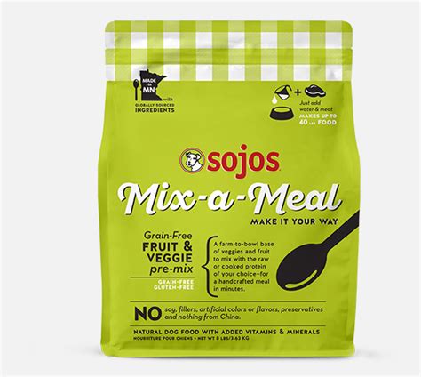 Check spelling or type a new query. Sojos Mix-a-Meal Grain-Free Recipe Pre-Mix Dog Food | Sojos