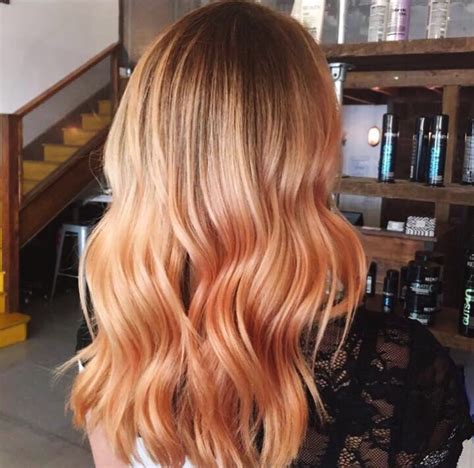 The combo of orange and peach hair color has been popularized by asian style icons and music artists. London Hairdressers: Peach Hair Colour Trend - Live True ...