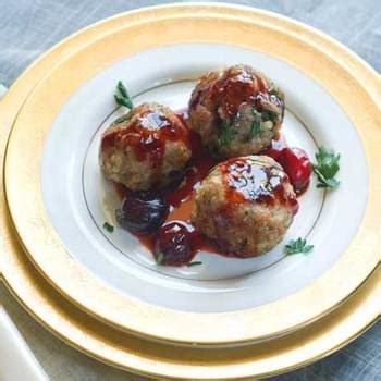 Cranberry Glazed Turkey Meatballs Recipe