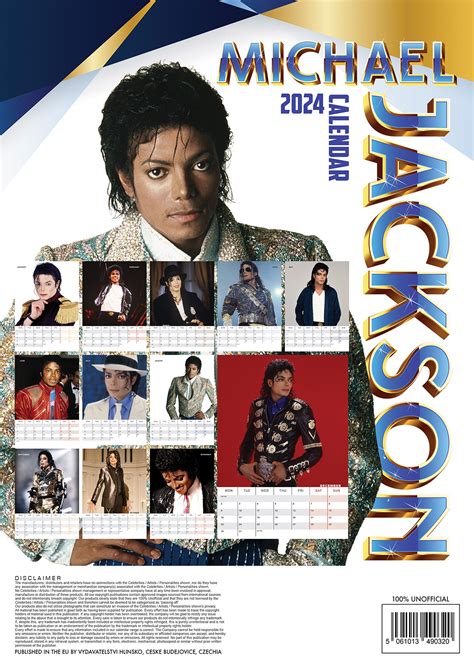 Michael Jackson Calendar 2024 A3 Kalenderwinkelnl