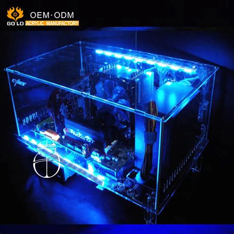 Custom Design Clear Led Acrylic Computer Case Pc Tower Case Buy