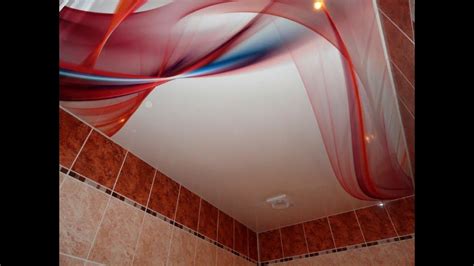 Какие мы можем установить натяжные потолки с фотопечатью в ванную комнату Youtube
