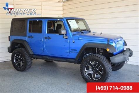 2015 Jeep Wrangler Unlimited Sport Lifted Hll Plano Texas Hopper