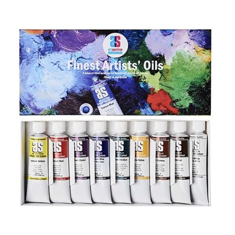 Series Oil Paint Box Art Spectrum Set Artworx Art Supplies