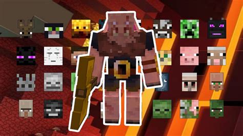 Mutant Piglin Brute Vs All Mutant Mobs Minecraft Youtube