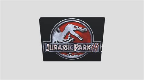 Jurassic Park 3 Logo Download Free 3d Model By Khaled Abdullah