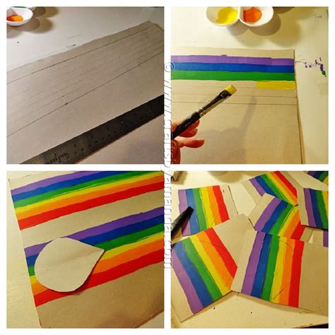 Rainbow Crafts Cloud And Rainbow Raindrops Crafts By Amanda