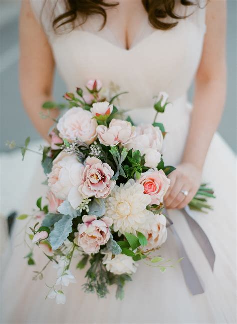 Pretty Pink Rose And Peony Bouquets Worlds Best Wedding Photography
