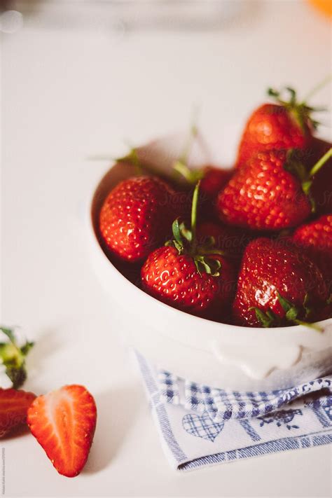 Stawberries Fresh By Stocksy Contributor Natasa Kukic Stocksy