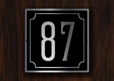 Custom House Numbers Sign