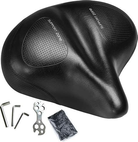 Bicycle Seats For Comfort Exercise Bike Saddle Including Installation Wrench And Waterproof