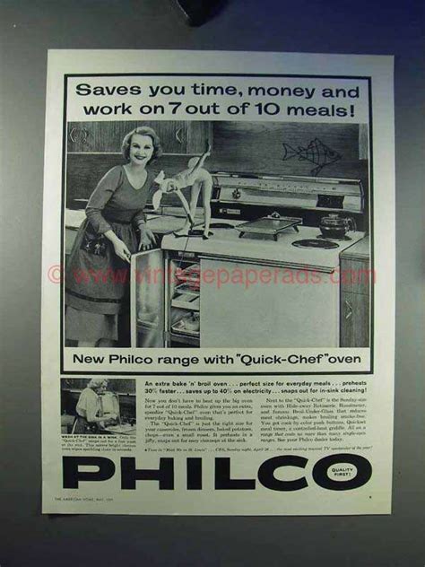 Philco Quick Chef Oven Ad Saves You Time BIGEE