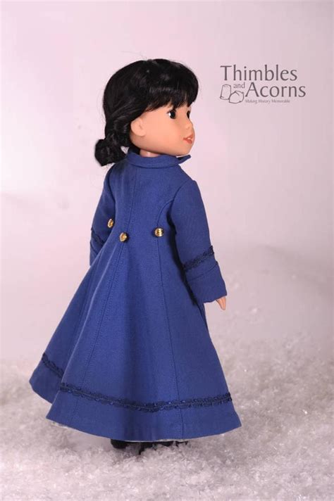 Pixie Faire Thimbles And Acorns Long Winter Coat And Hood Doll Etsy