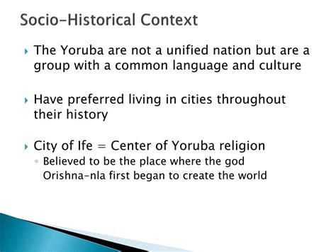 Ppt Religious Beliefs And Practices Of The Yoruba Powerpoint