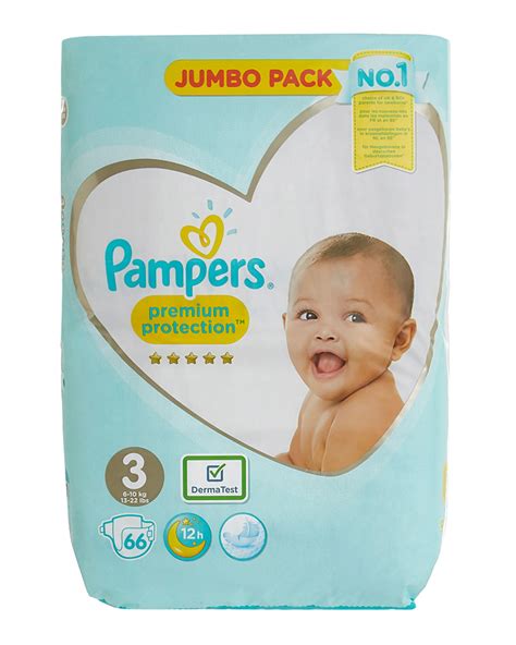 Dunnes Stores White Pampers Premium Protection Jumbo Size 3 66 Nappies