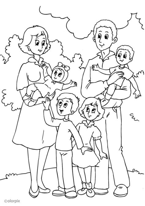 Kleurplaat 4. nieuwefamiliebijmoeder Afb 25992.