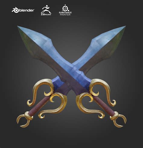 Stylized Sword Game Ready Finished Projects Blender Artists Community