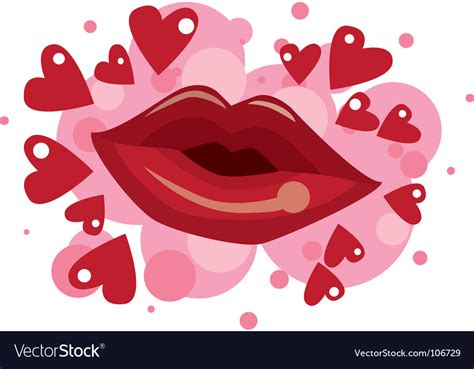 lipstick kiss royalty free vector image vectorstock
