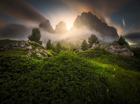 Dolomia Sunset Photograph By Luca Rebustini
