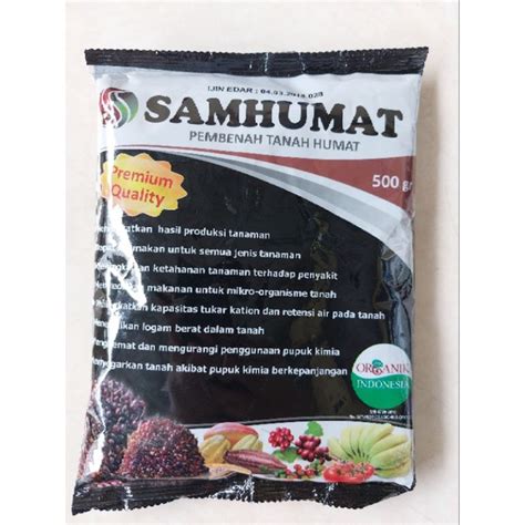 Jual SAMHUMAT 500 GRAM PEMBENAH TANAH ORGANIK Asam Humat 68 Ph Tanah 6