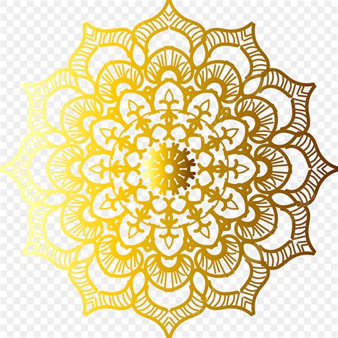 Gambar Elemen Vektor Mandala Dekorasi Ornamen Bulat Dekorasi Mandala