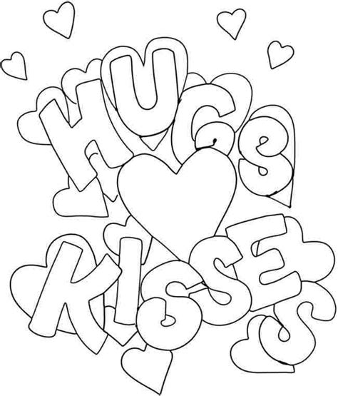 See more ideas about heart coloring pages, colouring pages one packag. hugs & kisses | Printable valentines coloring pages ...