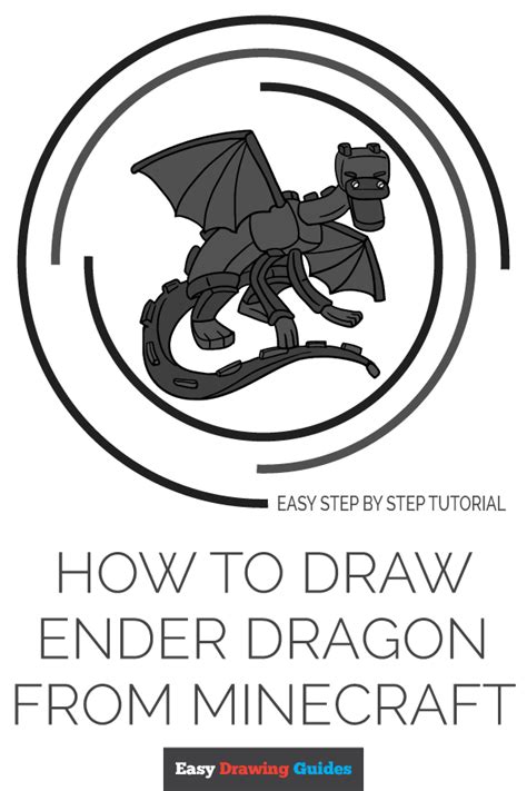 How To Draw Ender Dragon From Minecraft Really Easy Drawing Tutorial