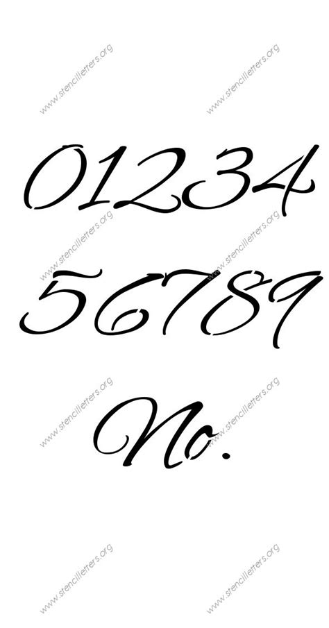 Free Fancy Cursive Numbers Font Generator Fahermk