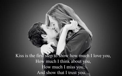 Hot Kissing Pictures With Love Quotes Spacotin
