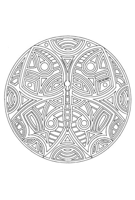 Mandala Vlinders, Mandala kleurplaten, Mandala