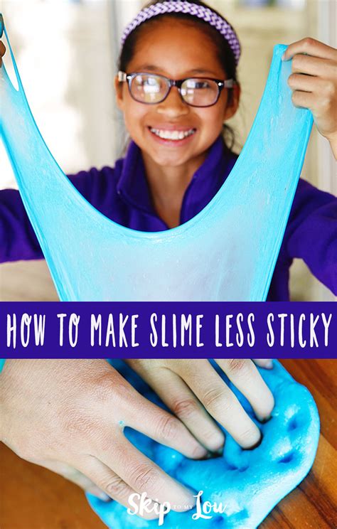 How To Make Slime Less Sticky How To Make Slime Sticky Slime Slime