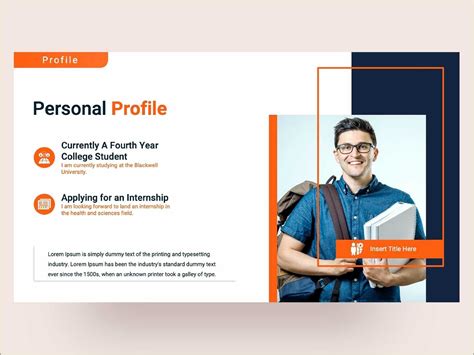 Personal Profile Presentations Examples Resume Resume Example Gallery
