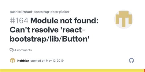 Module Not Found Can T Resolve React Bootstrap Lib Button Issue Pushtell React