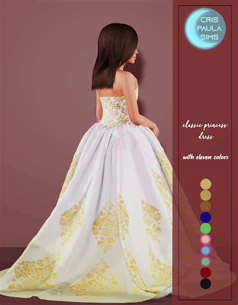 The Sims 4 Classic Princess Dress Cris Paula Sims